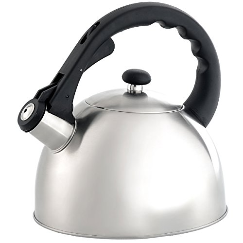 Creative Home Satin Splendor 2.25 Qt Stainless Steel Teakettle - Brushed Finish