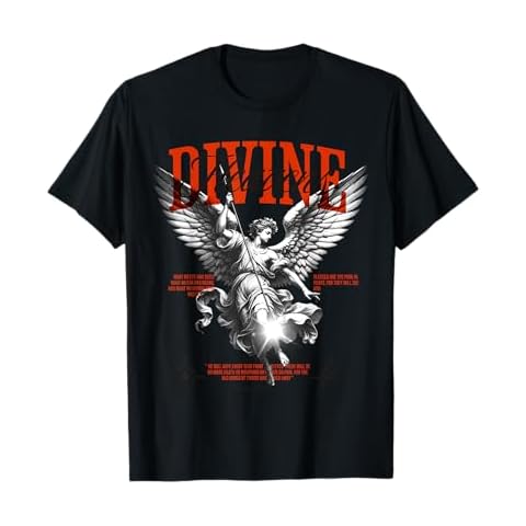 Divine Heavenly Angel Streetwear Bible Angelic Heaven T-Shirt Cover