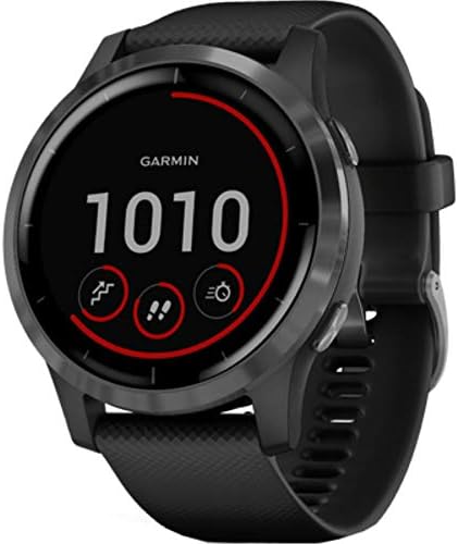 Garmin vivoactive 4, GPS Smartwatch, Features Music, Body Energy Monitoring, Animated Workouts, Pulse Ox Sensors and More, Black