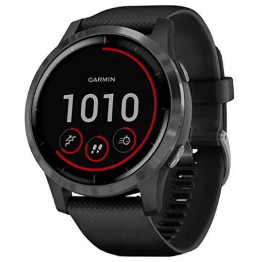 Garmin Vivoactive 4, GPS Smartwatch, Features Music, Body Energy Monitoring, Animated Workouts, Pulse Ox Sensors and More, Black