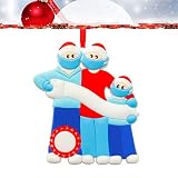 Sunshine smile 2020 Adorno navideño,Adorno de Familia Sobrevivido,Adornos para árboles de Navidad, 2020 Adorno navideño, Decoraciones navideñas Familia sobrevivida,Christmas Ornament 2020 (3)