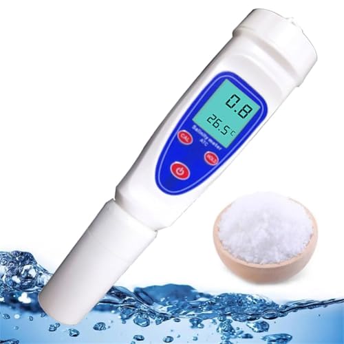Réfractomètre de salinité LCD pour corriger la température et mesurer précisément