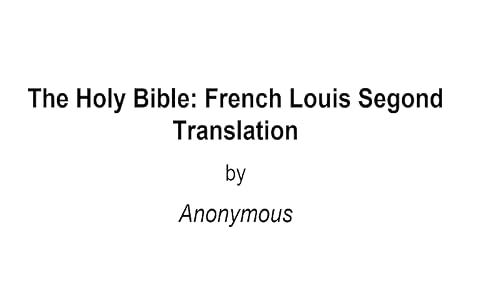 La bible en francais – vue 3