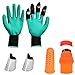 Produktbild IDEALEBEN 5 Set Silikon Daumenmesser, Garten Geschenke Gartengrabhandschuhe Werkzeuge,schnittfester verstellbarer Nussschäler als Geschenk Gartengeschenke (kleines Silikon-Daumenmesser, rechte Kralle)