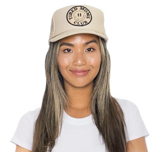 Image of Friday Feelin' Trucker Hat Women Baseball Cap Western Adjustable American Trucker Hats Fitted Mom Cap All Occasion- One Size