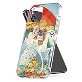 Phone Case Rainbow Accessories Brite Shockproof Stardust Protect Cover TPU Compatible with iPhone 14 Pro Max 13 12 11 X Xs Xr 8 7 6 6s Mini Plus Galaxy S9 S10 S20 S21 Ultra Plus Note