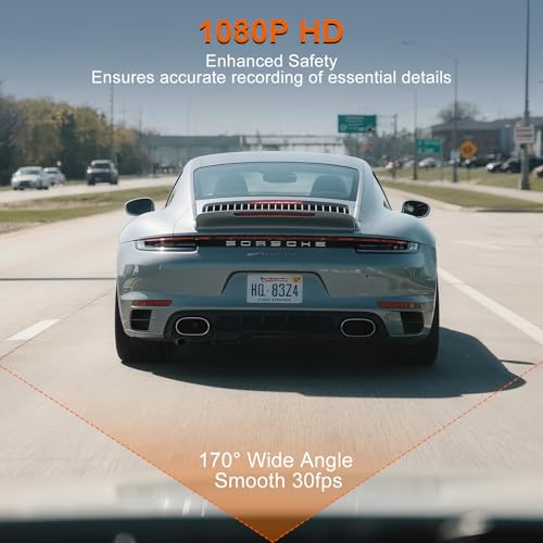 1080p HD 4-Inch Dashcam with Night Visibility, 170° Wide Angle, 24-Hour Recording, G-Sensor, Parking Monitoring, Loop Recording, Motion Detection - image 4