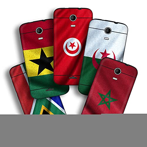 atFoliX Design Skin Compatible avec Wiko Darkmoon, Choisissez Votre Design préféré, Autocollant Sticker (Drapeaux d'Afrique)