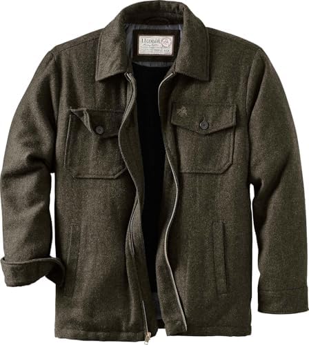 Legendary Whitetails Mens Wool Coat Sherpa Lined Heavyweight Jacket