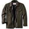Legendary Whitetails Men’s Wool Blend Jacket Quilted Satin Insulated Sleeves Sherpa Lined