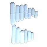 BIPEE 13pcs PTFE Magnetic Stirrer Mixer Stir Bars White Color