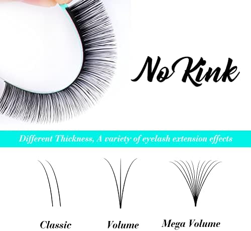 Eyelash Extensions 0.05 C CC D DD J B L Curl 8-14mm Lash Extensions Supplies Individual Lashes Premium Silk Volume & Classic Lash Soft Matte Dark Professional Eyelashes Extension (0.05-D-8-14 Mixed) - 3
