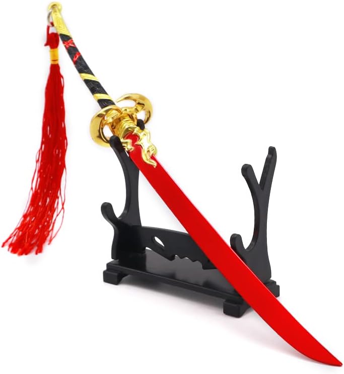 NARAKA: BLADEPOINT Game Collection Katana Kinfe Metal Action Figures Toys Sword Party Supplies Desk Decoration Backpack Pendant Gift (CY Yaodao)