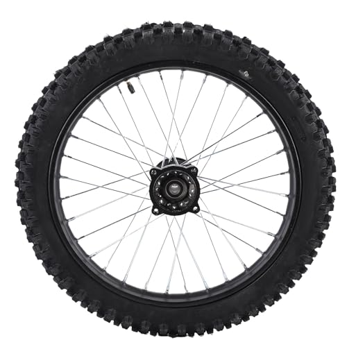 Tbest 17 Inch Front Wheel Rim Tire Assembly Durable High Performance Direct Replacement for Off Road Motorcycles CRF70 CRF90 CRF110 TTR100 KLX65 125ml 140ml 150ml 160ml