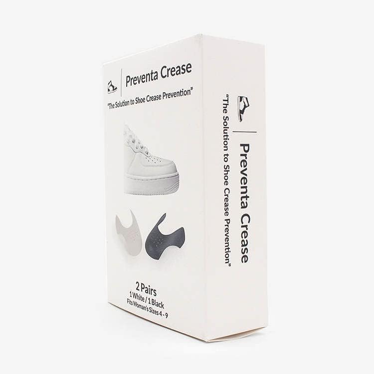 Miniatura 2 de Protector de arrugas para zapatos (2 pares, 1 negro y 1 blanco), protector de zapatos para Jordan Air Force, Nike, Dunks, material TPE duradero y