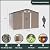 Kullavik 10FT x 8FT Outdoor Storage Shed with Window and Lockable Doors,Waterproof Metal Garden Tool Shed,Galvanized Steel shed for Backyard,Garden,Patio
