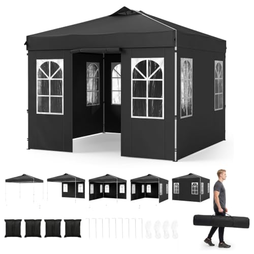 Image of Tangkula 10x10 FT Pop Up Canopy with Center Lock
