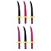 Super Z Outlet Lightweight Safe Soft Foam Toy Swords Ninja Pirate Style with Handle for Party Favors, Children Games & Activities (6 Pack)