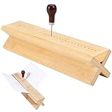 ZHIYUQL® Buchbinder Set, Holz Stanzer Set 32CM Buchbinden, Buch Selber Binden mit Einer Ahle und Wiege, Book Binding für Bastelarbeiten, Notizbuch, Tagebücher, Planer