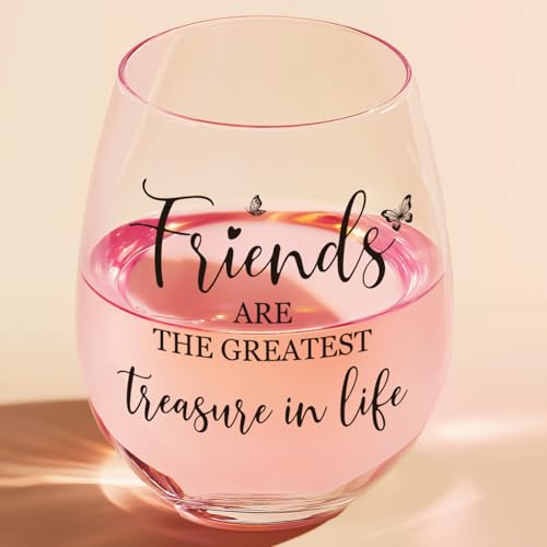 Friendship Wine Glasses - Best Friend Birthday Gifts
