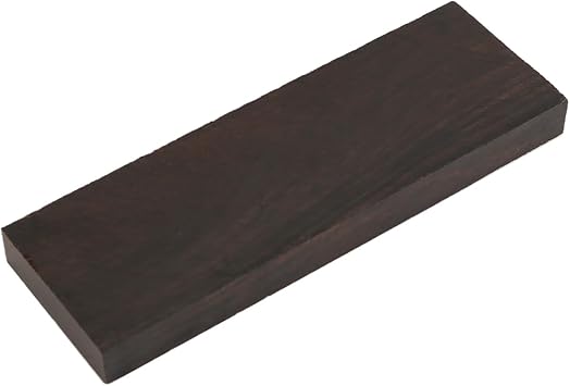 2 Pack Fade Resistant Musical Instrument Ebony Blank DIY Material Lumber Scales Wood Handle for Engraved Decorative Guitar Bodies Necks