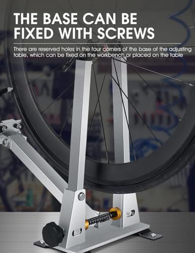 Soporte para ruedas de bicicleta, herramienta de alineación y reparación de precisión para un fácil mantenimiento de las ruedas, ideal para ciclistas y talleres de reparación