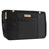 PurseN Medium Handbag Organizer Insert Black / Leopard