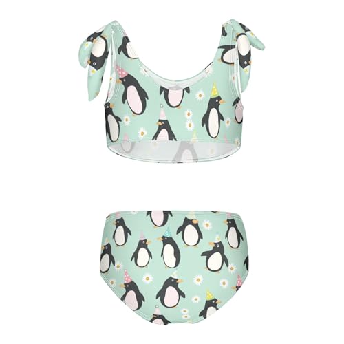 Wusikd Penguins Girls Swimsuits Two Piece Daisy Swimwear Bikini Set for for Girls Size 3T2
