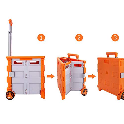 Carrito de la compra de comestibles plegable REYG: adiós al peso en la espalda 6