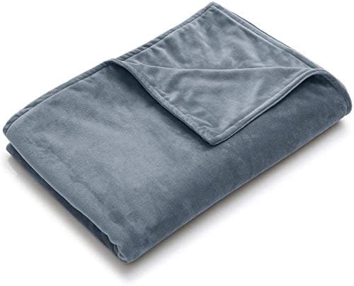 King Size Weighted Blanket Cover - Grey - Ultra Soft Minky Duvet Cover - Fits King Size Blanket (This item is for The cover only - does not include a weighted blanket)