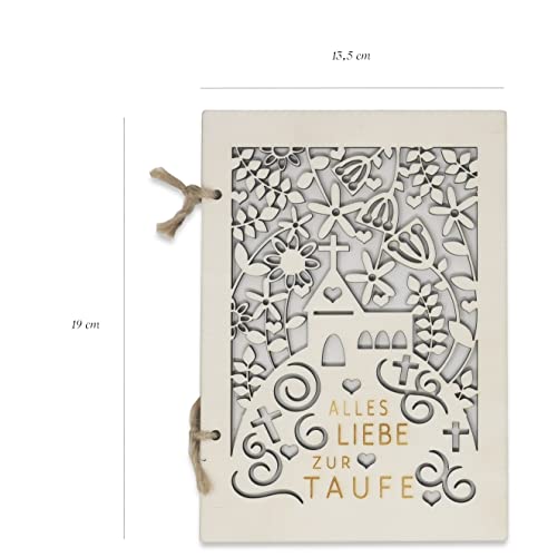 Woodland Mail Holzkarte zur Taufe Kirche