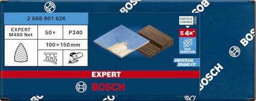BOSCH Expert 50 Feuilles Abrasives M480 240 100 x 150 mm - vue 3