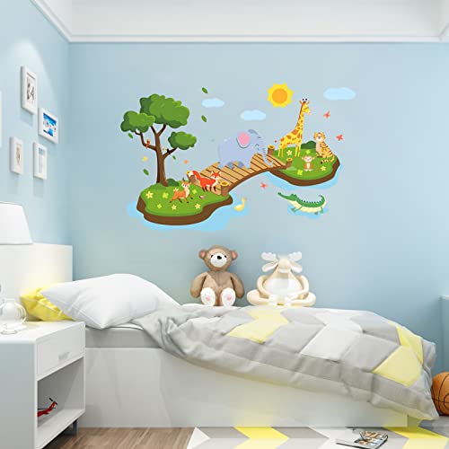 Vinilo Decorativo de Animales Puente Jungle 3D SUPERDANT miniatura 4