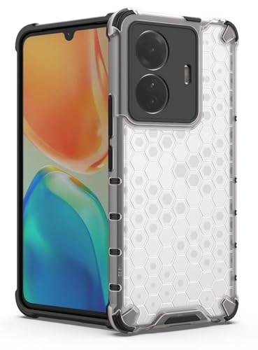 Image of Prime Retail Hard PC Back Case Cover for Vivo T1 Pro 5G Anti Slip Ultra Thin Shockproof Reinforced Corners (Transparent)