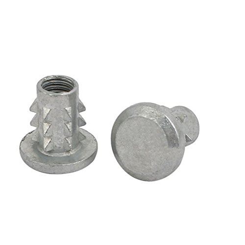 Aexit 191482675 M5X10Mm Zinc Home Hardware Alloy T Shaped Rivet Insert Docking Connecting Nut Silver Tone 15Pcs Model:45As48Qo594 thumb #1