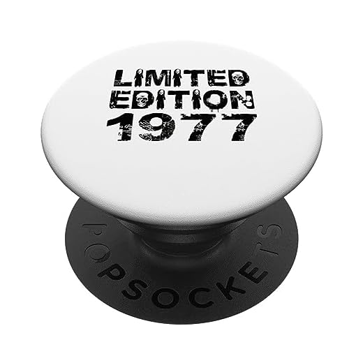 Edición Limitada 1977 Cumpleaños 1977 Edición Cumpleaños PopSockets PopGrip Intercambiable