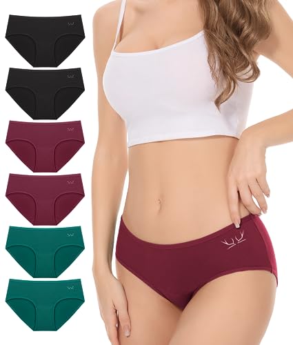 Sous-vêtement slips taille basse respirants : culotte femme coton Benirap