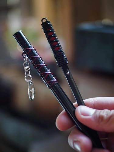 Image of Mini Katana Keyrings | Aesthetic Miniature with Ejection Button | Complimentary Display Stand | Handcrafted and Handpainted |