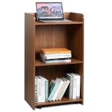 BEQUZON Podium Stand for Lectern Presentation Church Classroom, Oak Podium Pulpit with Wheels for Lecture, Wedding Speech