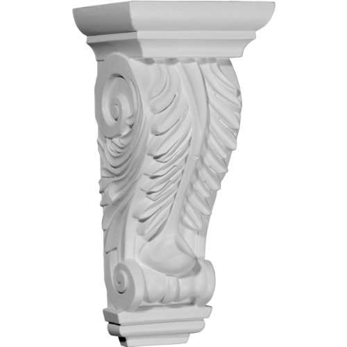 Ekena Millwork COR05X04X12OD 5 3/4-Inch W x 4 3/4-Inch D x 12 3/8-Inch H Odessa Acanthus Leaf Corbel
