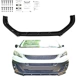 Frontlippe Frontspoiler kompatibel mit PEUGEOT Expert 3. Generation 2016+ mit ABE TÜV Schwarz Glänzend