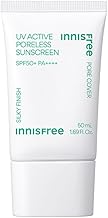 Innisfree UV Active Poreless Sunscreen SPF 50+ / PA++++ 1.7 fl oz (50 ml) (Makeup Base/Sunscreen) Floud, Transparency, Moisturizing, Pore Cover, Tone Up Primer