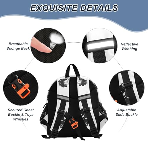 Kid's Backpack for Boys & Girls Toddler Bag Beautiful Butterfly Backpack with Safety Leash3
