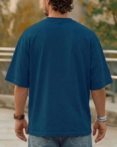 Image of AUSK Men's Half Sleeve Regular Tshirt, Graphic Print Round Neck Tshirt