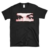 Cult Leader Charles Evil Eyes - True Crime Horror Manson Halloween T-Shirt Black