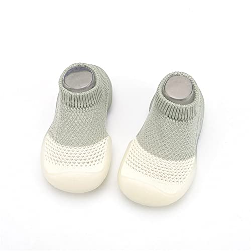 Baby Walking Shoes Toddler First Walkers Non-Slip Soft Sole Slip-On Sneakers Casual Summer Mesh Lightweight Sock Shoe Army Green, 12-18 Months Infant #TOP1