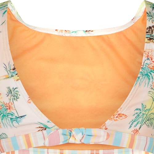 Image of Roxy Girls' Two-piece Bikini Swimsuit Set, UPF 50+ Sun Protection, Quick-Dry Bathing Suit