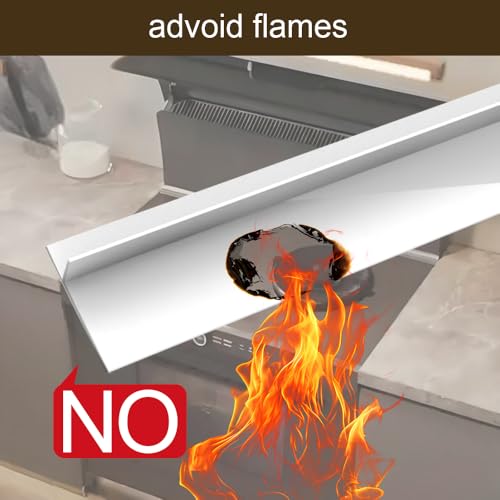 Image of Kitchen Silicone Stove Counter Gap Cover - 25 Inch Gap Filler 2pcs White