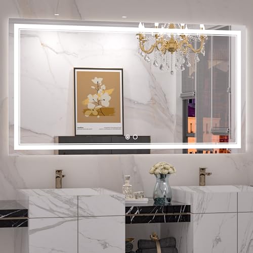 Keonjinn 55x30 Inch LED Bathroom Mirror