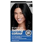 Clairol Lasting Colour Permanent Hair Dye | Ideal Grey Coverage | Shiny and Moisturised Hair | 2 Black